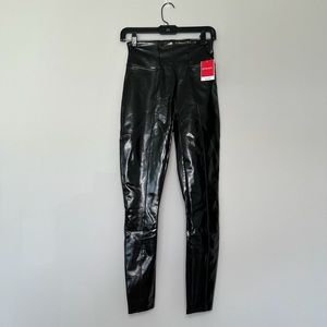 New w/Tags- Spanx Faux Patent Leather Leggings
